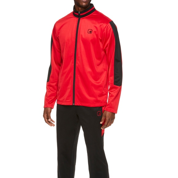 NWT-Mens 2 Pc And1 Black Warm Up Athletic Track Jacket /& Pants Set L XL /& 2XL